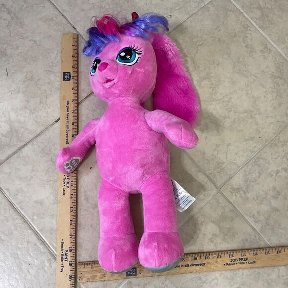 Build A Bear BAB Honey Girl Plush HG Risa Pink Bunny Rabbit w top, bows & sound. - Picture 9 of 13